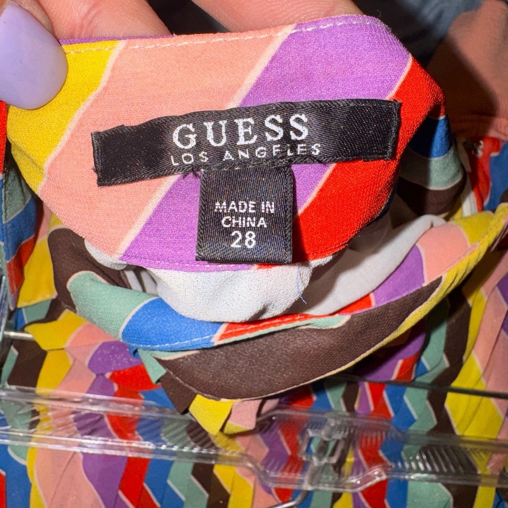 Guess Rainbow Pleated Skirt - Picture 4 of 5
